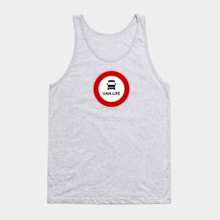 Van Life Traffic Sign Tank Top